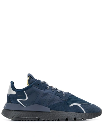 Shop Adidas Originals Nite Jogger "3m" Sneakers In Blue