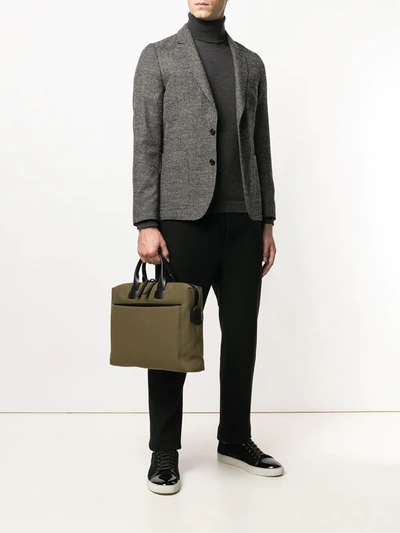 Shop Troubadour Pathfinder Slim Briefcase In Green