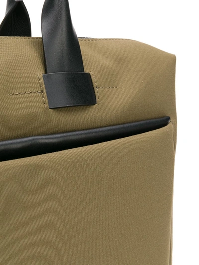 Shop Troubadour Pathfinder Slim Briefcase In Green