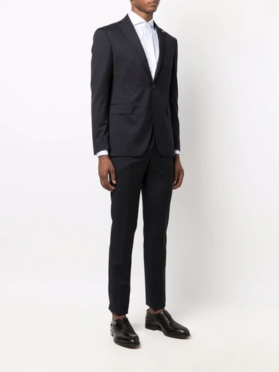 Tagliatore Wool Suit In Blau