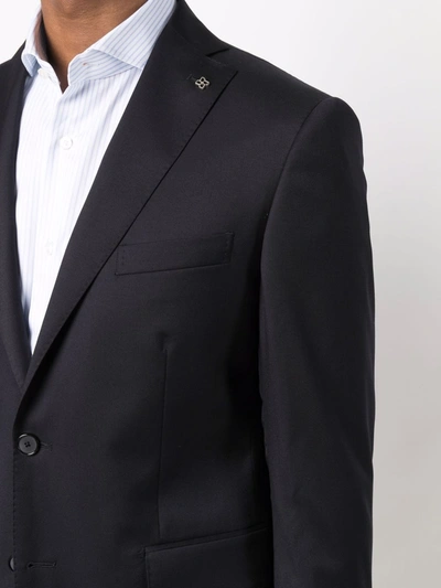 Tagliatore Wool Suit In Blau
