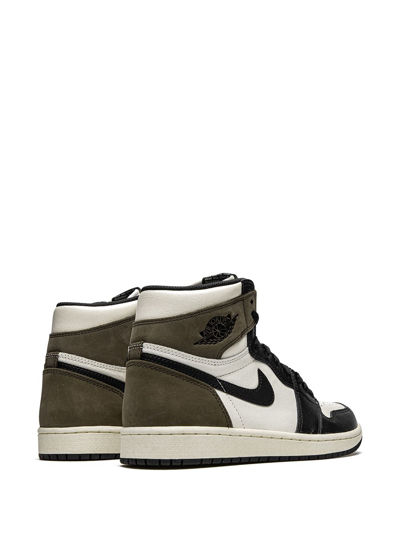Shop Jordan Air  1 Retro High Og "dark Mocha" Sneakers In White
