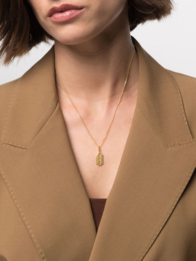 True Rocks Mini Razor Pendant Necklace In Gold
