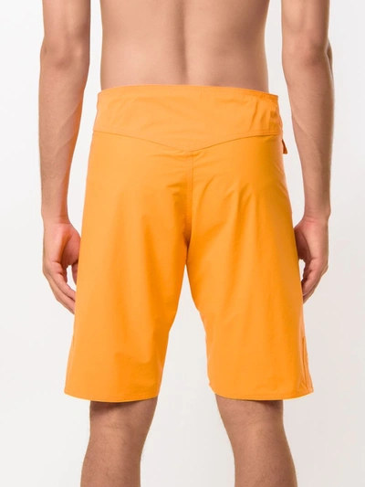 Amir Slama Plain Swim Shorts In Orange