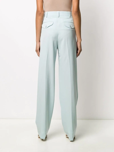 Shop Stella Mccartney High-waisted Tailored Trousers In Blue