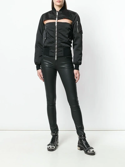 Ben Taverniti Unravel Project Front Chest Hole Jacket In Black