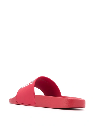 Shop Dsquared2 Icon Print Slides In Red