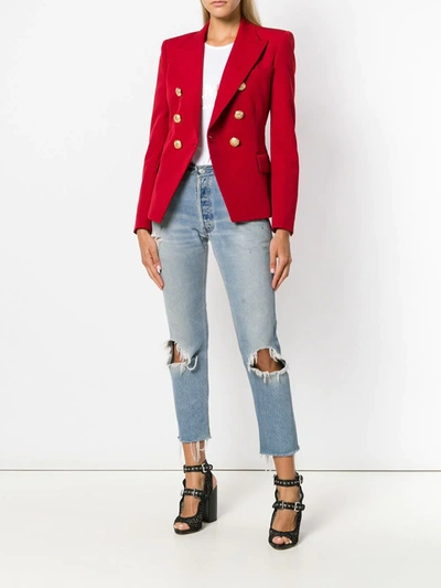 Balmain Logo-print Sleeveless T-shirt In White