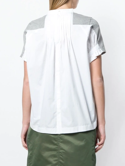 Shop Sacai Double-sided T-shirt In Grey