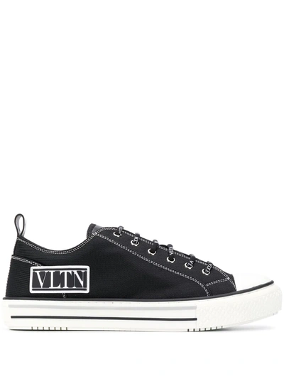 Shop Valentino Vltn Times Giggies Sneakers In Black