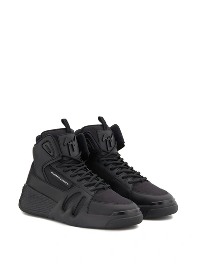 Shop Giuseppe Zanotti Talon High-top Sneakers In Black