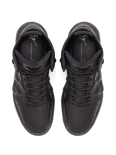 Shop Giuseppe Zanotti Talon High-top Sneakers In Black