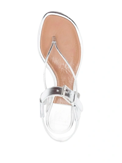 Shop Laurence Dacade Bosphore Block Heel Sandals In Silver