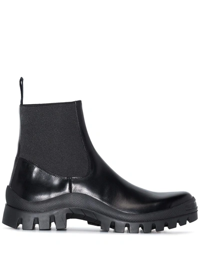 Shop Atp Atelier Catania Leather Ankle Boots In Black
