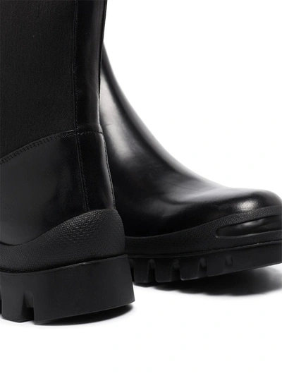 Shop Atp Atelier Catania Leather Ankle Boots In Black