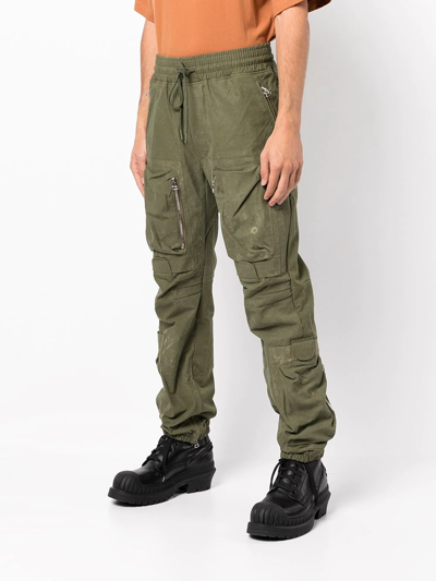 Readymade Drawstring Cargo Trousers In Green