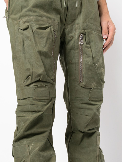 Readymade Drawstring Cargo Trousers In Green