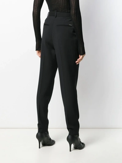 DSQUARED2 TAPERED TROUSERS - 黑色