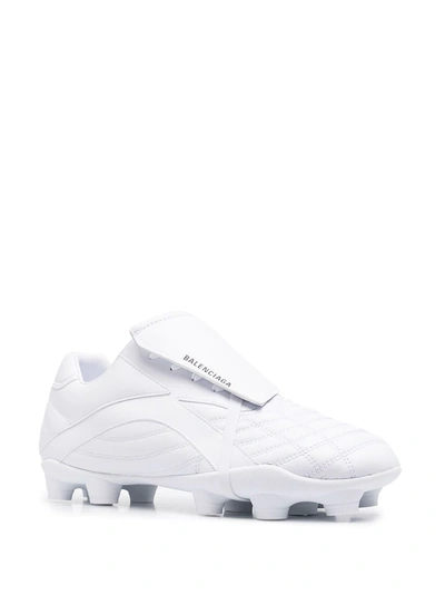 Shop Balenciaga Soccer Low-top Sneakers In White
