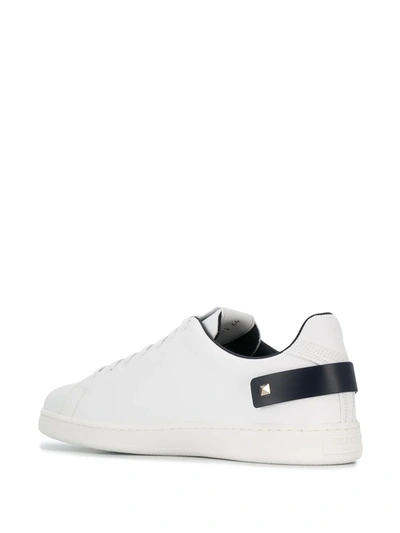 Shop Valentino Backnet Vlogo Sneakers In White