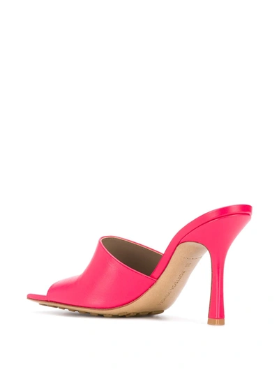 Shop Bottega Veneta Stretch 90mm Sandals In Pink