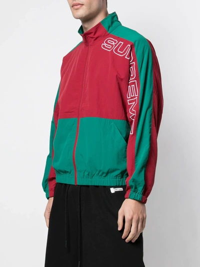 Supreme Two-tone Track Jacket In Red | ModeSens
