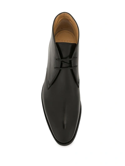 Shop Bally Skiligny Leather Desert Boots In Black