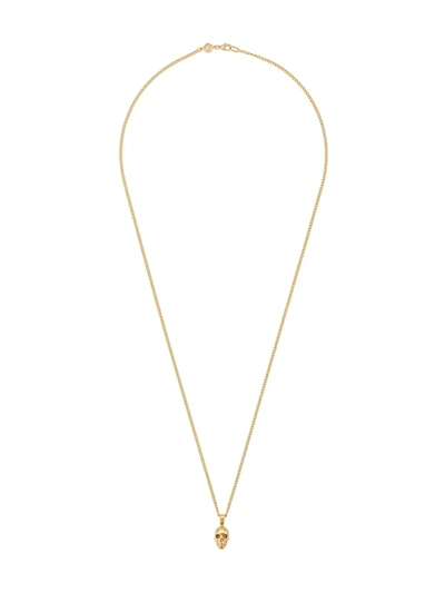 Shop Northskull Skull Necklace In Gold