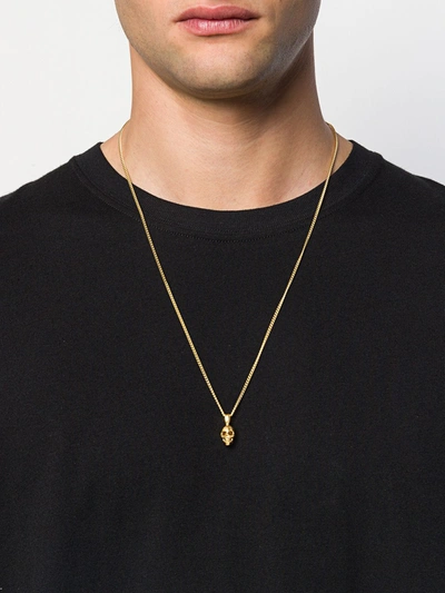 Shop Northskull Skull Necklace In Gold