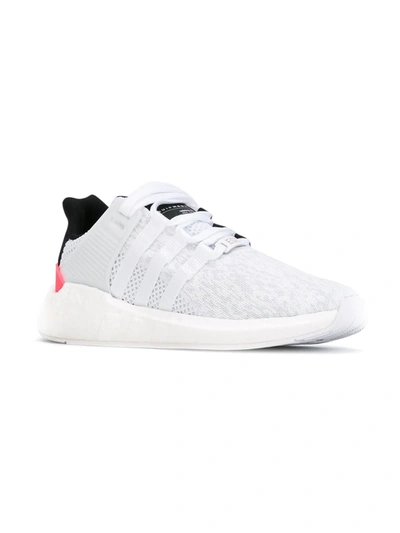 Shop Adidas Originals Eqt Support 93/17 "turbo Red" Sneakers In White