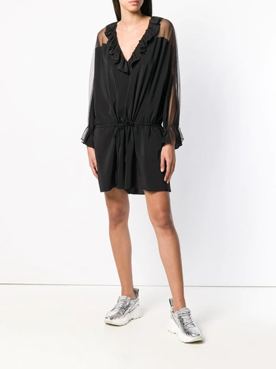 Shop Stella Mccartney Ruffled Jumpsuit In Black