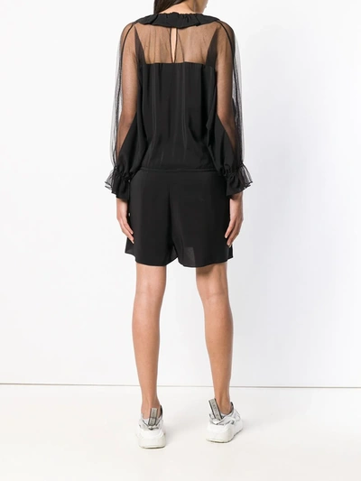 Shop Stella Mccartney Ruffled Jumpsuit In Black