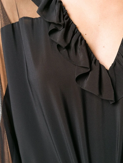 Shop Stella Mccartney Ruffled Jumpsuit In Black