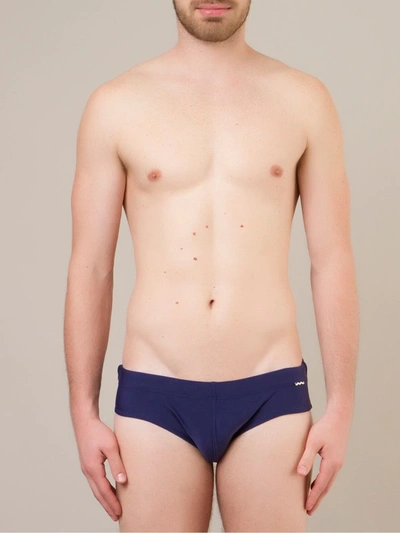 Amir Slama Plain Trunks In Blue