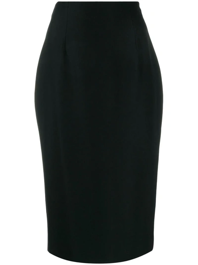 Shop Alexander Mcqueen Skinny Fit Pencil Skirt In Black