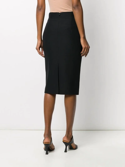 Shop Alexander Mcqueen Skinny Fit Pencil Skirt In Black