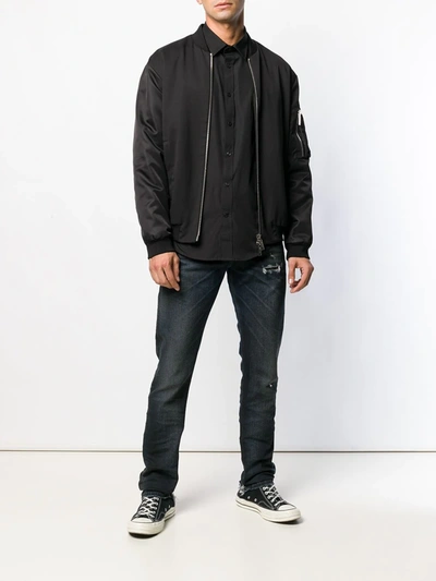 Shop Diesel Basic Plain Shirt In Black