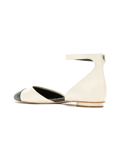 Shop Sarah Chofakian Leather Sandals In White