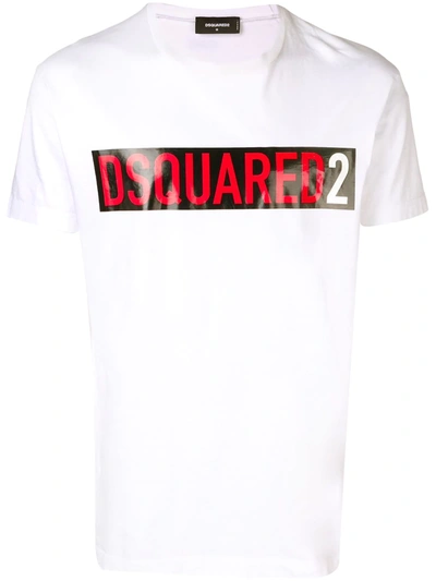 DSQUARED2 LOGO T恤 - 白色