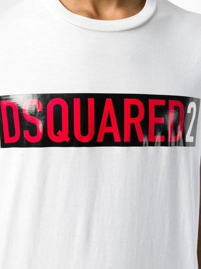 DSQUARED2 LOGO T恤 - 白色