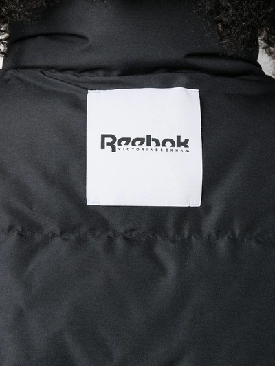 Shop Reebok Logo-patch Puffer Jacket In Black