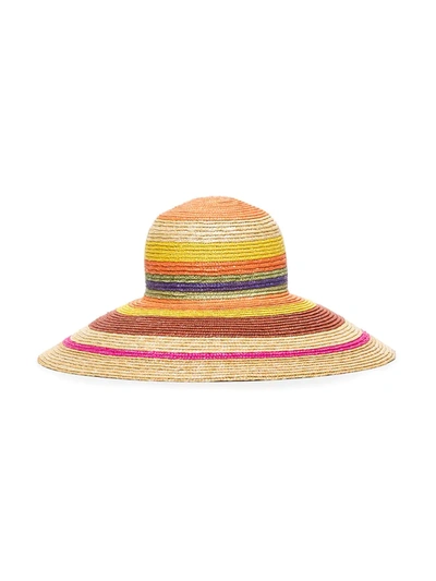 Shop Missoni Stripe-pattern Sun Hat In Neutrals