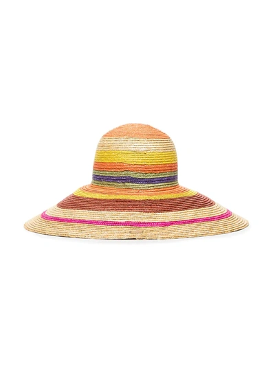 Shop Missoni Stripe-pattern Sun Hat In Neutrals