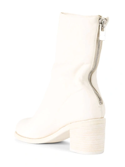 Shop Guidi Ankle Boots In White