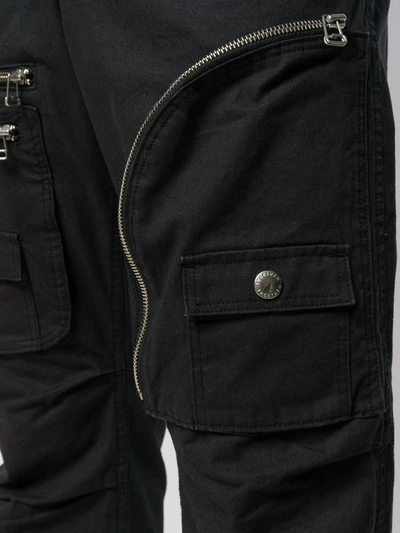 Shop Facetasm Loose Fit Biker Trousers In Black