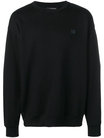 Shop Acne Studios Oversized Sweatshirt In Black