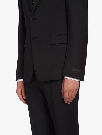 Shop Prada Slim Fit Two Piece Suit In Black