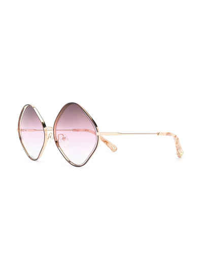 Shop Chloé Square Frame Sunglasses In Brown