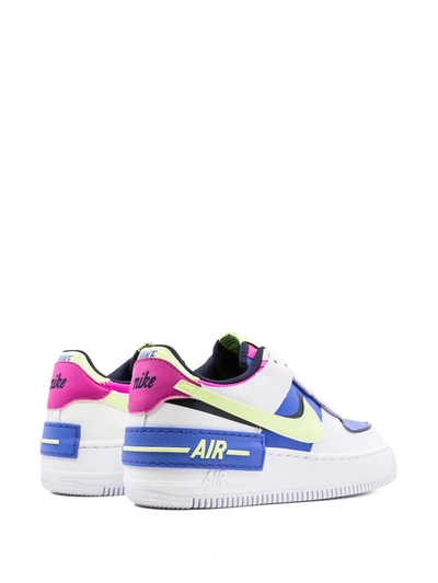 Shop Nike Air Force 1 Shadow "white/barely Volt/sapphire/fir" Sneakers