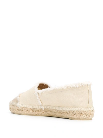 Shop Castaã±er Kampala Canvas Espadrilles In Neutrals